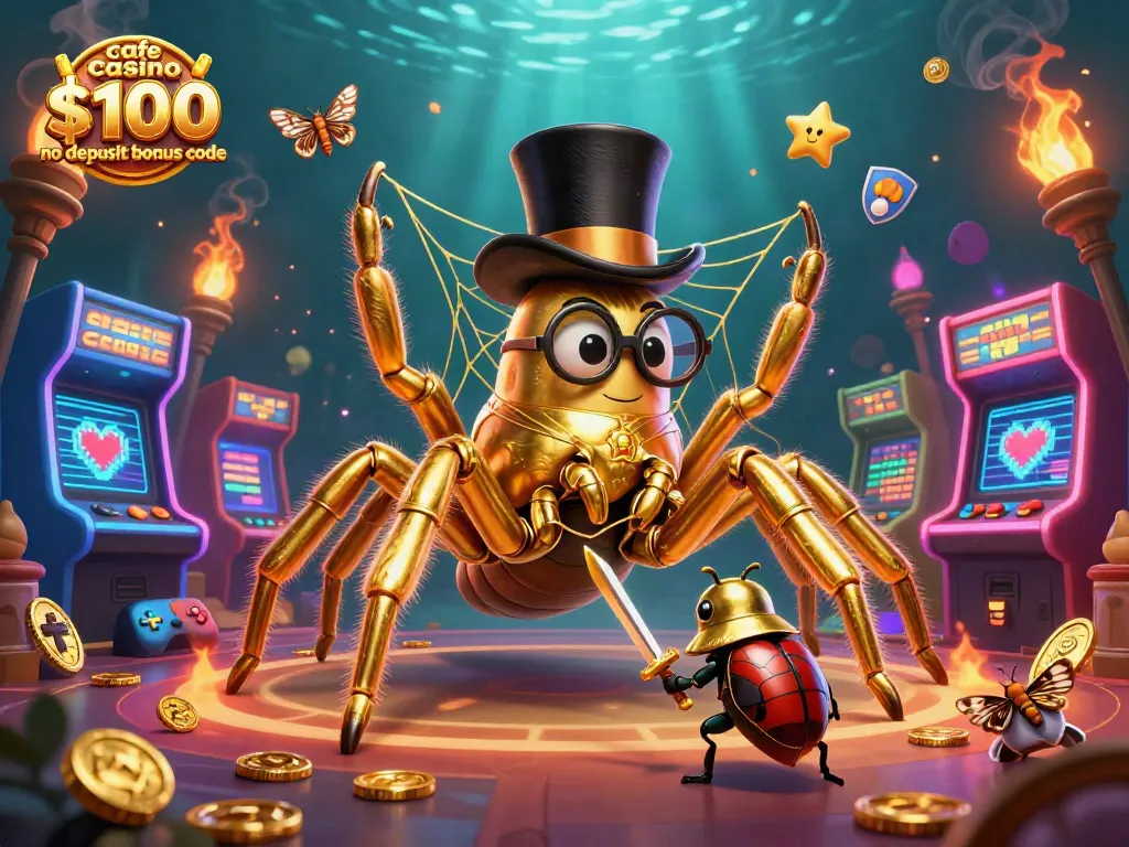 Claim the cafe casino $100 no deposit bonus code through engaging gaming activities with vibrant characters.