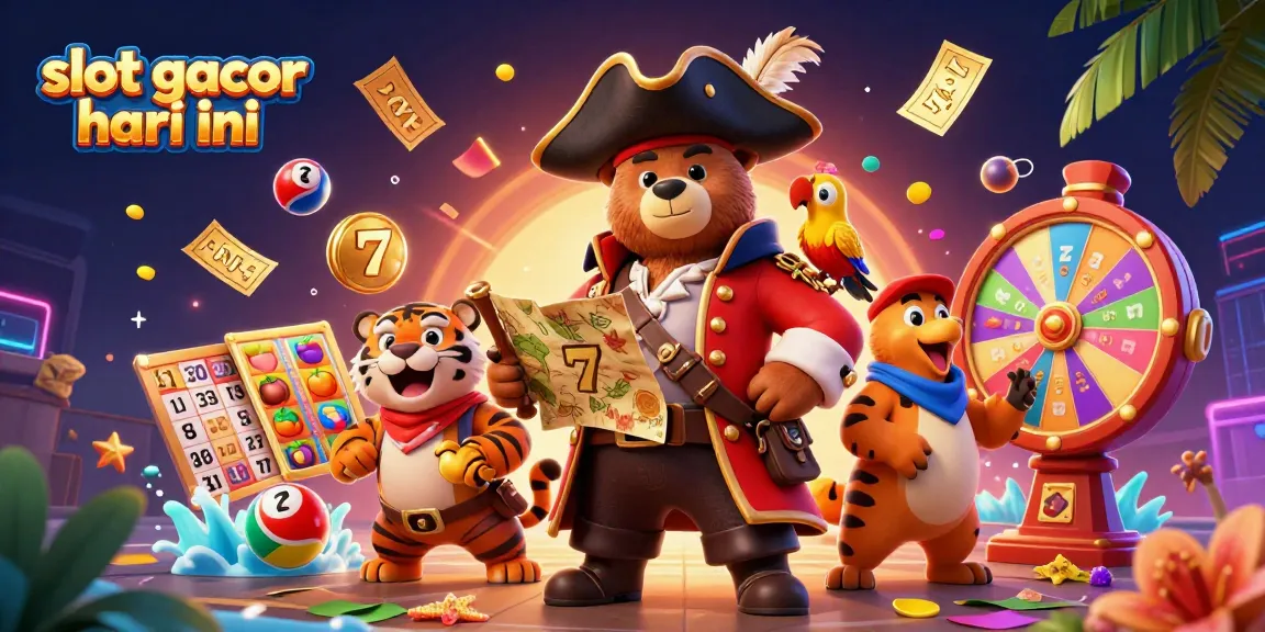 Engage with slot gacor hari ini in a vibrant 3D casino setting full of thrilling game elements