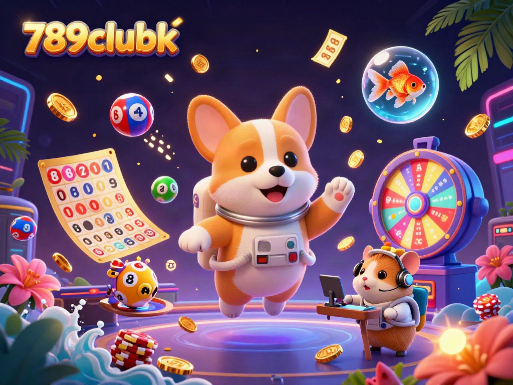 Experience thrilling moments at 789clubk with colorful lottery balls and engaging casino elements!