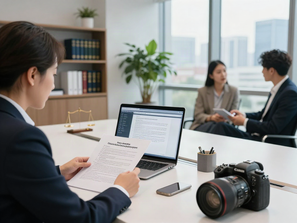 Lead Roedl legal consultation in modern corporate office with professionals collaborating.