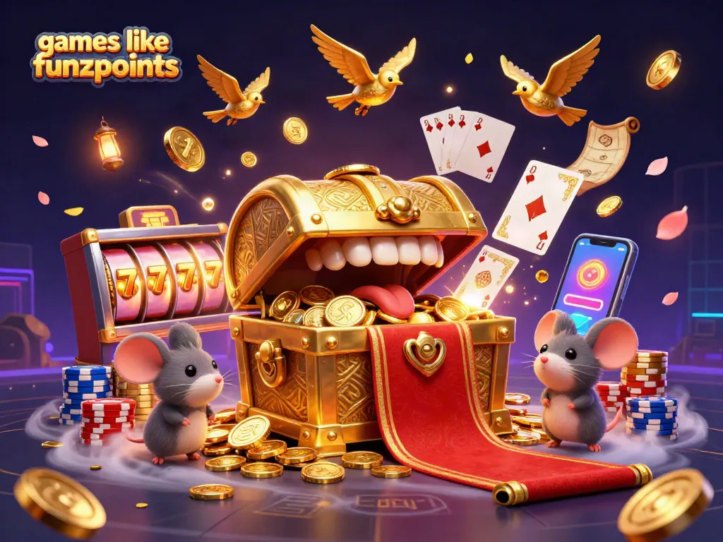 Experience excitement with games like funzpoints, featuring dynamic 3D casino elements and vibrant visuals.
