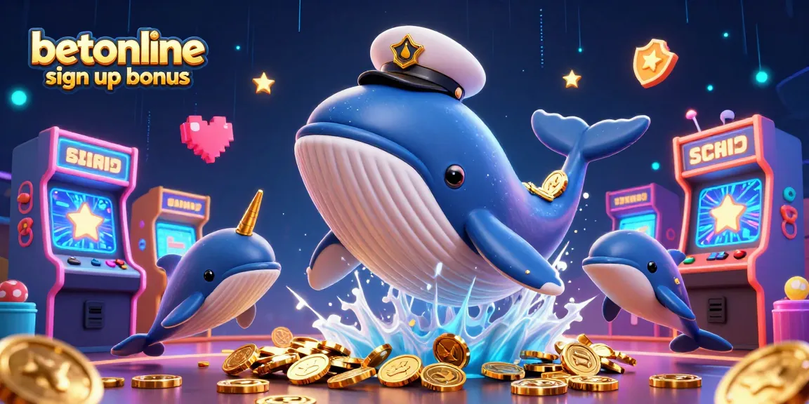 Experience the excitement with the betonline sign up bonus and vibrant casino elements in this dynamic scene.