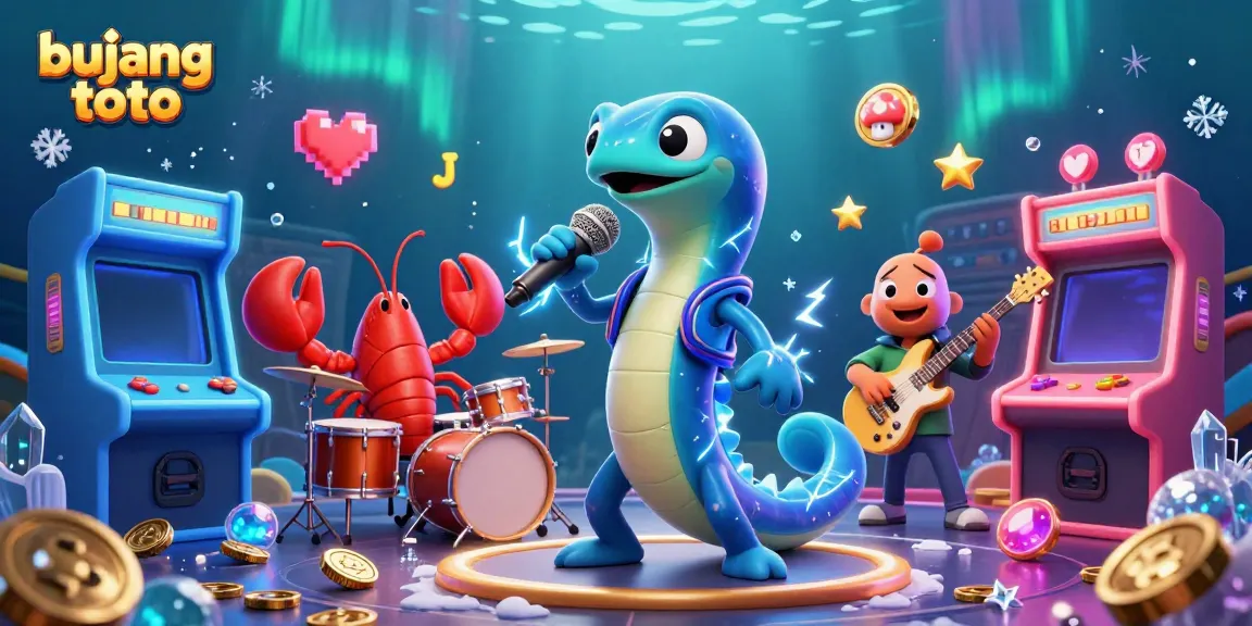 Engage with thrilling underwater gaming at bujang toto, featuring a DJ eel and vibrant gaming elements.