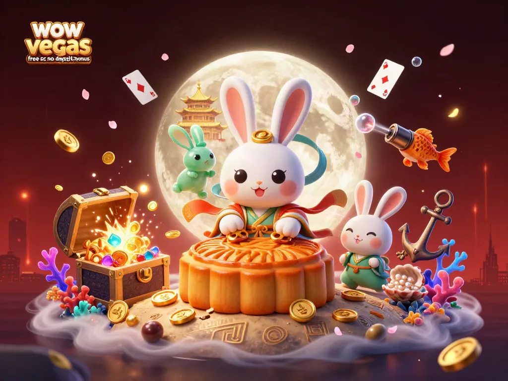 Experience wow vegas free sc no deposit bonus with vibrant casino elements in an engaging moonlit scene.