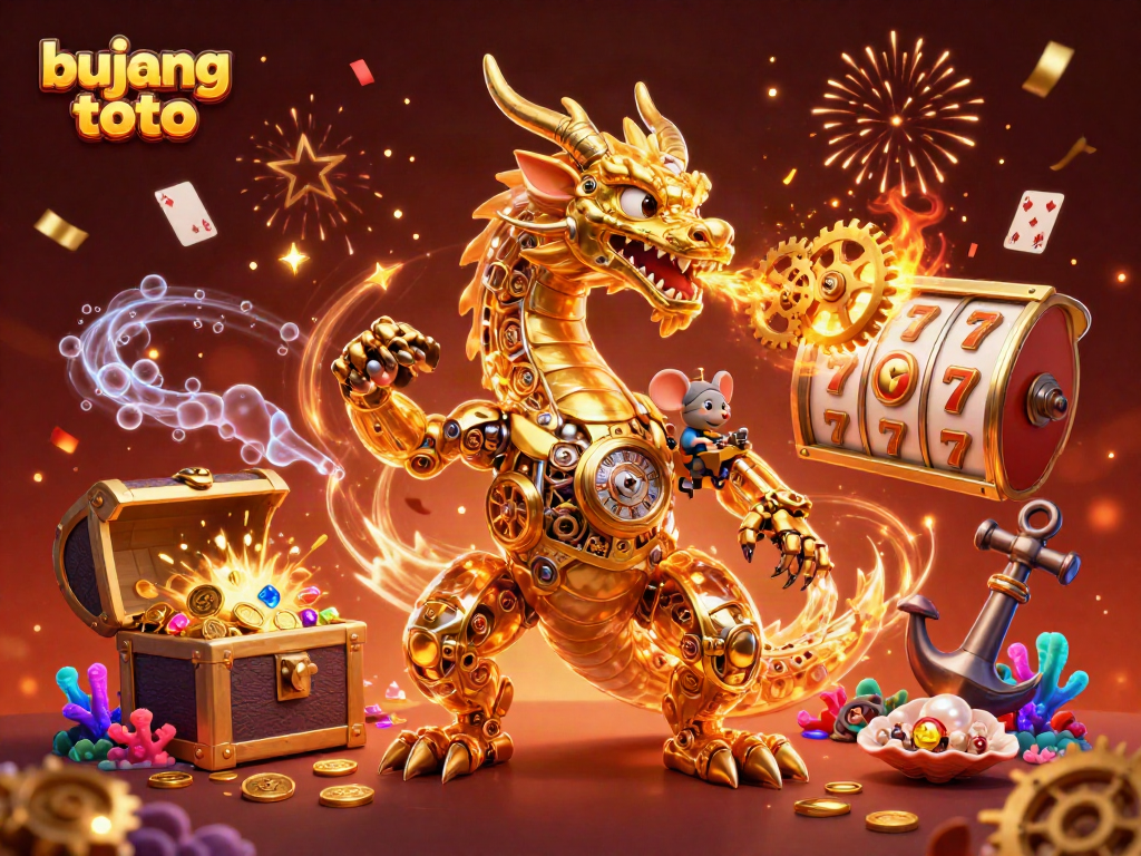Bujang toto gold dragon showcases thrilling casino elements amidst dynamic celebration features.