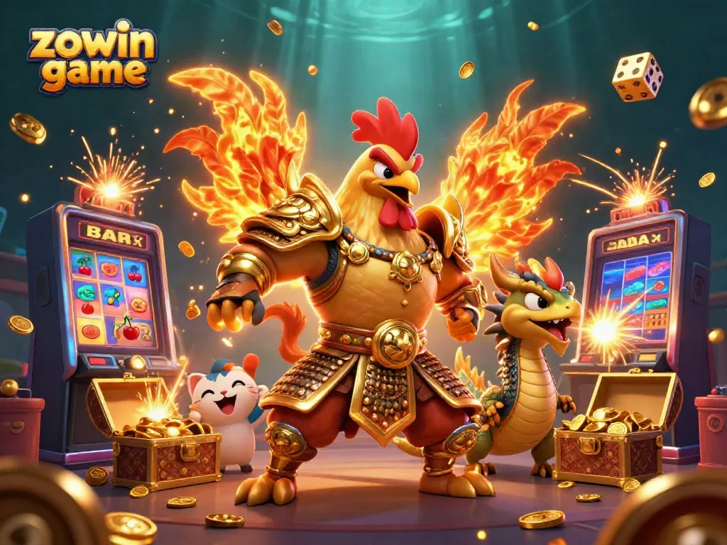 Experience the thrill of the zowin game with vibrant characters and dynamic casino elements in action.