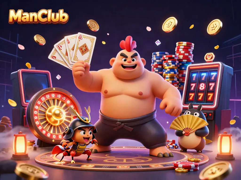 Experience thrilling action with ManClub's dynamic casino gameplay featuring vibrant characters and immersive graphics.