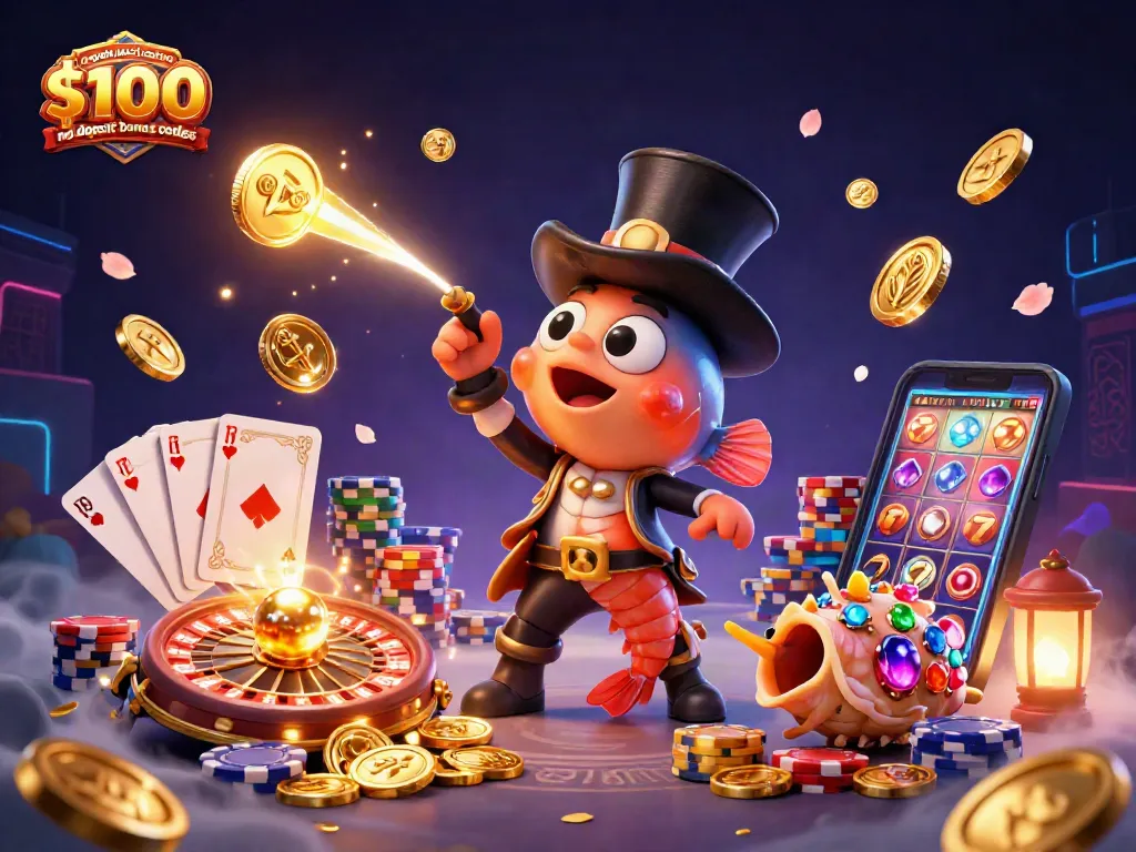 Experience exhilarating gaming with captain jack casino $100 no deposit bonus codes in this vibrant 3D scene.