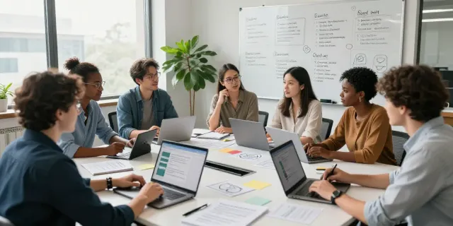 Learn how to write email subject lines with AI while a marketing team collaborates.