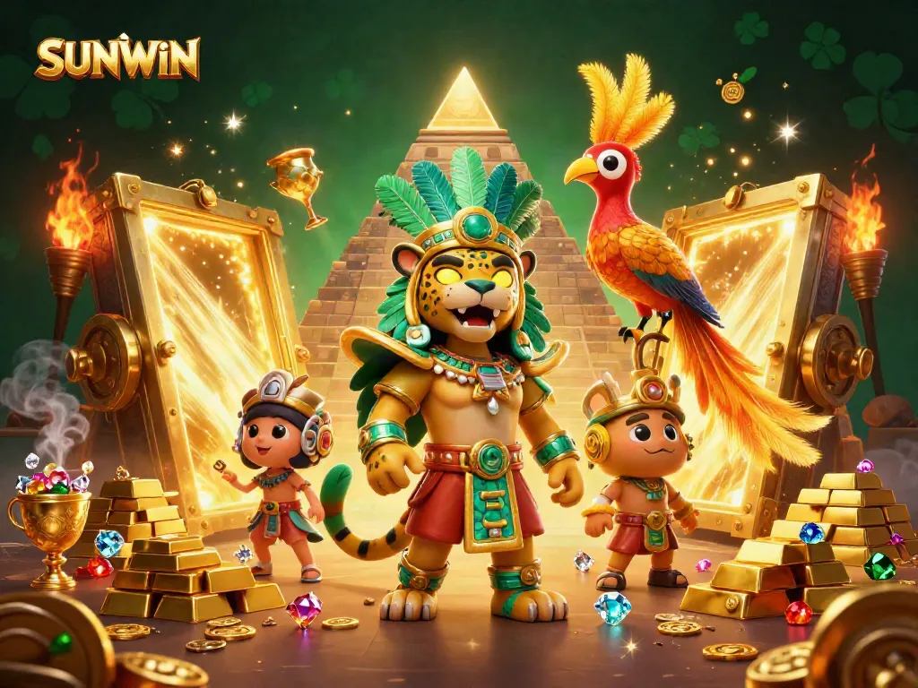 Engage with SUNWIN's thrilling casino experience, featuring vibrant treasures and dynamic characters.